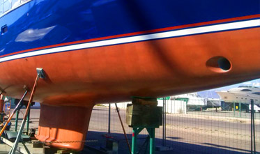 Boat copper coating